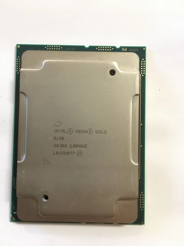 Intel Xeon Gold 6138 / SR3B5  2.00GHz  27.50MB 20-Core CPU Socket LGA3647