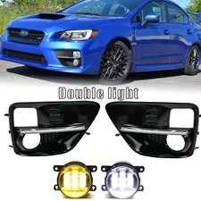 Fit 2015 2016 2017 Subaru WRX STI LED Fog Lights Lamps&Daytime Running Light DRL