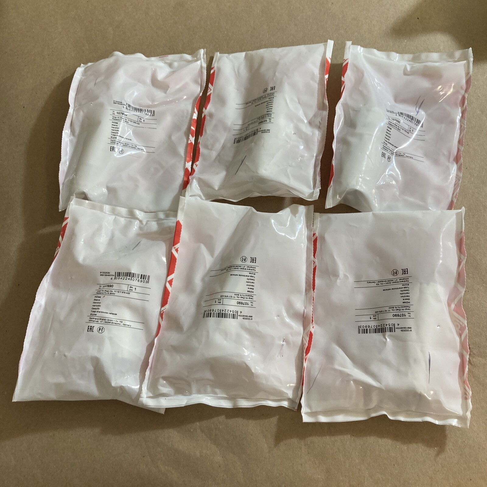 Set of 6 BMW 328i Febi Spark Plug Tubes 107690 11127575422 eBay