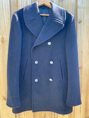 United States Navy Man's Wool Kersey Pembroke Inc.Peacoat | eBay