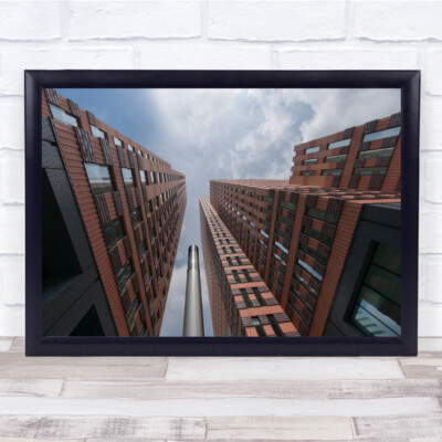 Architektur Zuidas Amsterdam Perspektive Fischauge Niederlande Wandkunstdruck