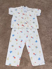 RARE collectible Retro kids Montgomery Ward pajamas: Sharks, Giraffes, animals