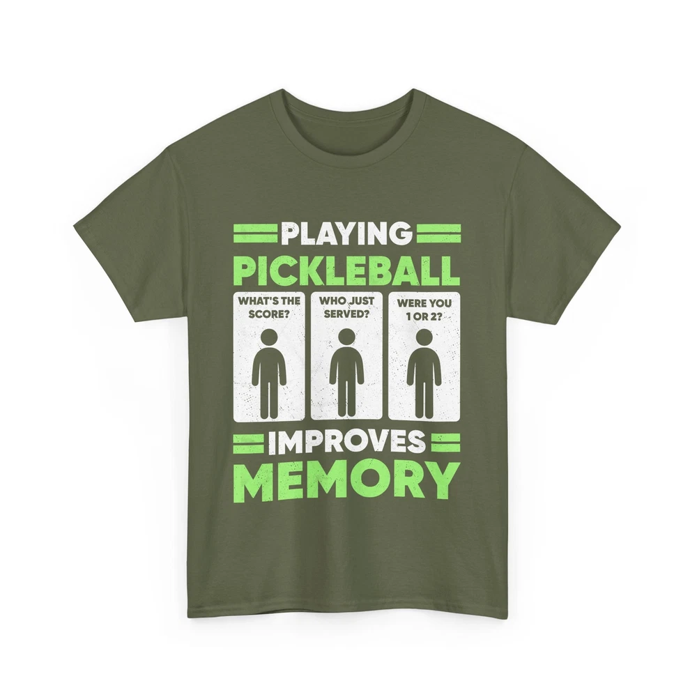 Pickleball Player Shirt, Playing Pickleball Improves Memory Women Men Shirt