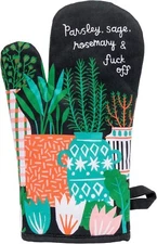 Blue Q Funny Oven Mitt ~ Parsley, Sage, Rosemary and F**k Off, 100% Cotton