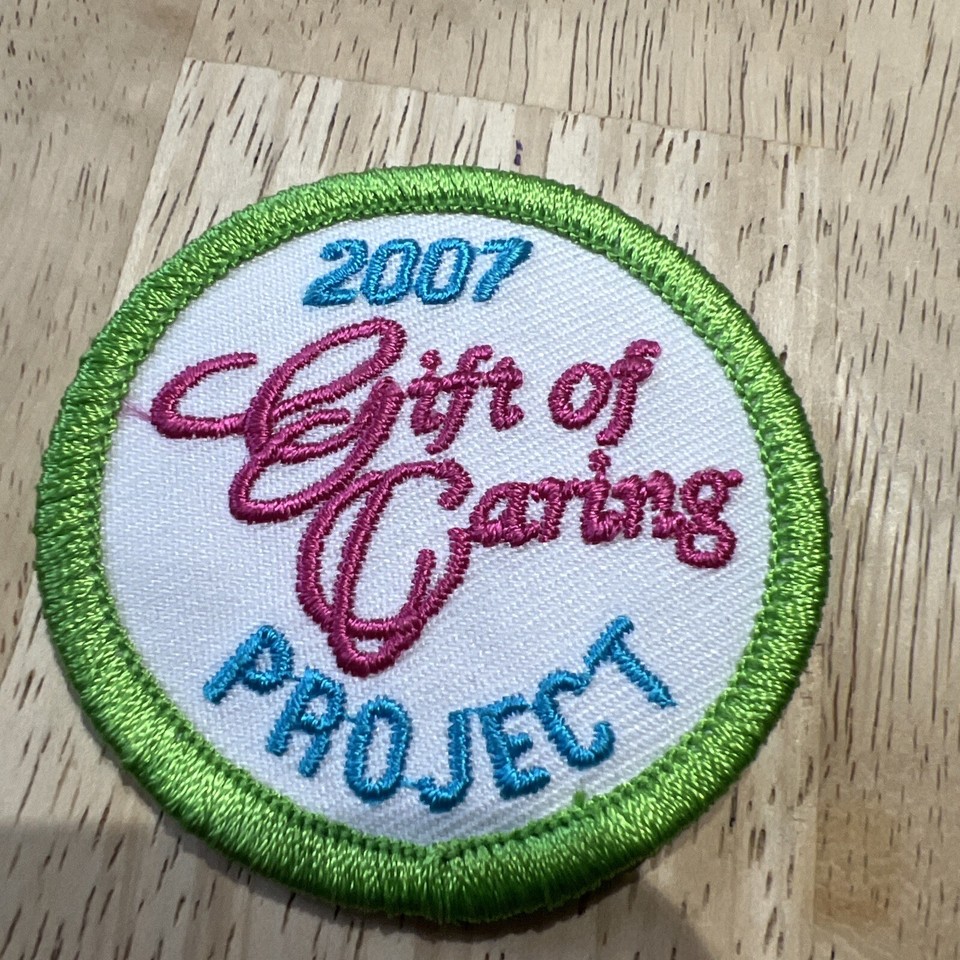 Girl Scouts Gift Of Caring Project 2007 Iron On Patch New eBay