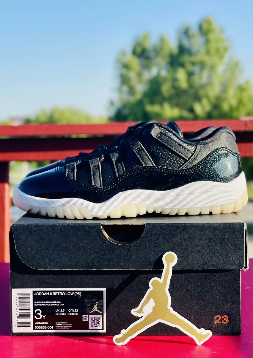 Nike Air Jordan 11 Low 72-10 Preschool Size 3Y Max Bred Chicago Dunk Force  1 3 4 | eBay