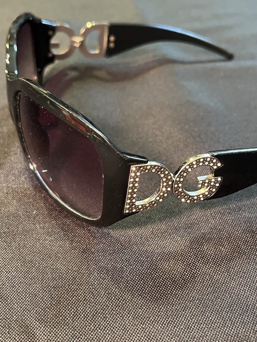 90s vintage DOLCE&GABBANA リムレス 豹柄 サングラス Vintage Dolce & Gabbana Brown Tortoise DG Logo Rhinestone