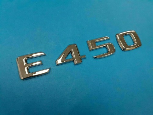 CROMO * E450 * INSIGNIA EMBLEMA LETRA MALETERO PARA MERCEDES BENZ CLASE E AMG - Imagen 2 de 3