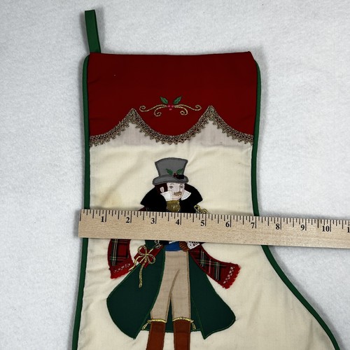 Christmas Stocking House Of Hatten Victorian Man with Gifts Presents Vintage - Picture 7 of 9