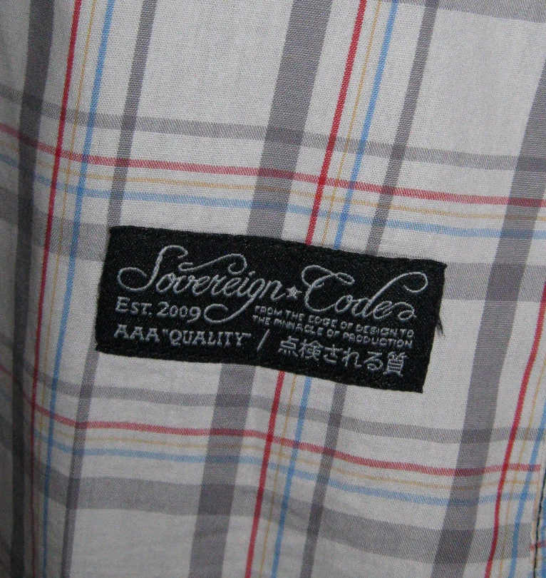 SOVEREIGN CODE PAPILLION BUTTON UP ADJUSTABLE SLEEVES SLIM DRESS SHIRT - Image 3 of 4