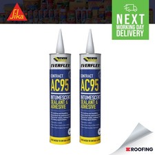 2 x Everbuild Everflex AC95 Intumescent Acoustic Sealant Adhesive 900ml