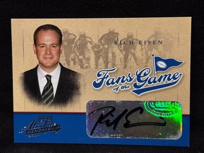 RICH EISEN ESPN 2004 PLAYOFF ABSOLUTE FANS OF THE GAME (FOOTBALL) AUTOGRAPH