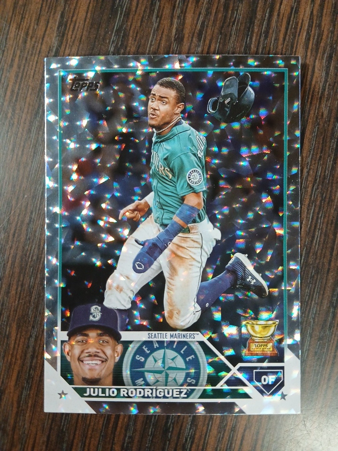 2023 Topps Series 1 - Julio Rodriguez #330 Silver Pattern Foil