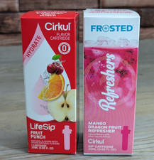 Cirkul Flavor Cartridge x2 Lot Life Sip Fruit Punch Frosted Refreshers Mango
