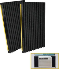 LBG Products Window Air Conditioner Foam Insulation Panels,AC Side Black 