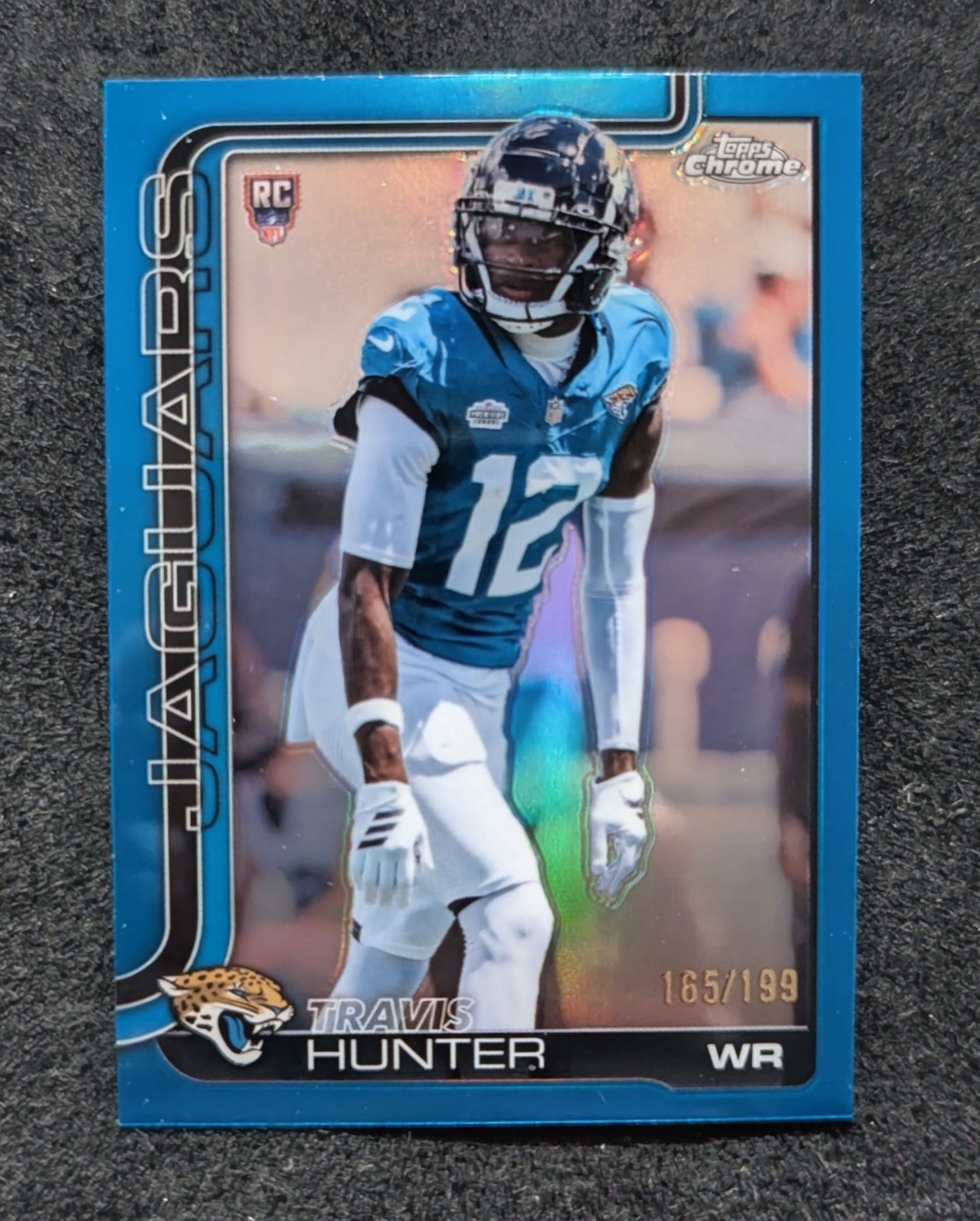 Travis hunter 2025 RC #332 Topps Chrome Football Teal  Refractor /199  JAGUARS