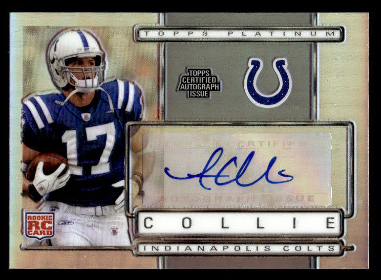 Austin Collie Topps Platinum #153 Autograph