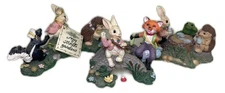 Midwest Cannon Falls My Secret Garden Animal Figures Hedgehog Rabbit Fox Frog