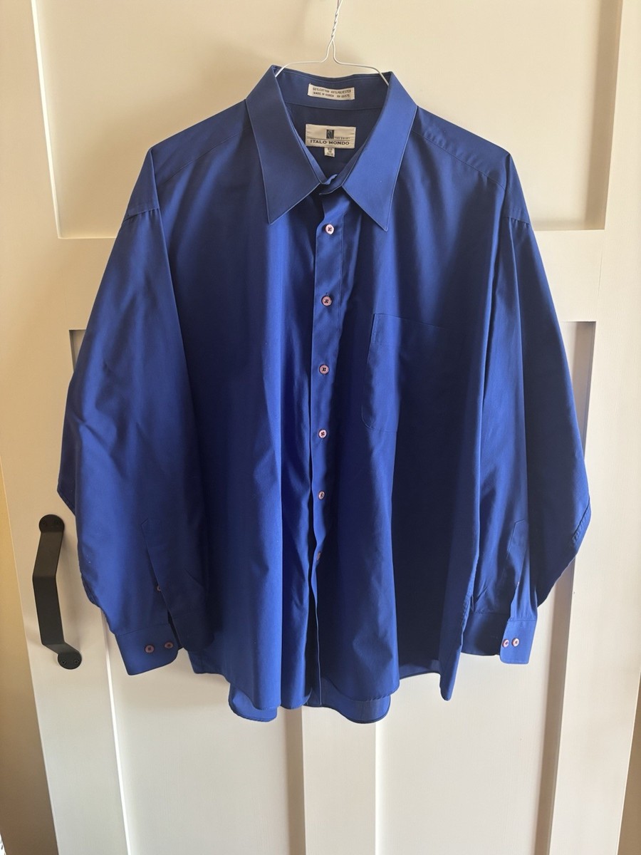italo mondo dress shirts Italo Mondo The Shirt Mens Large Size 16 Dress Shirt Lavender