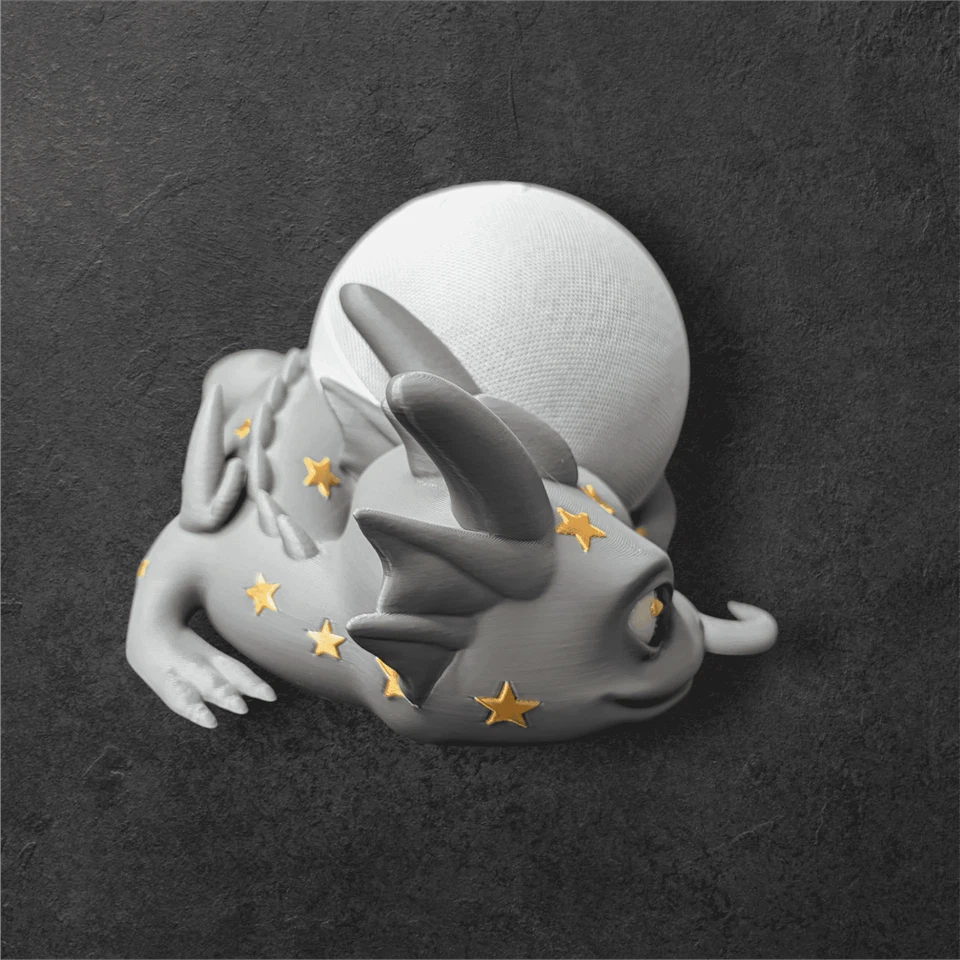 Echo Dot 5 Halterung Sternendrache – 4-farbig PLA Ständer Alexa - Bild 3 von 4