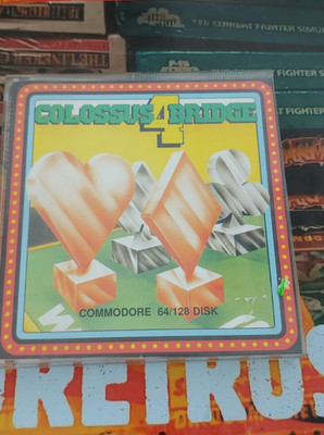 Colossus 4 Bridge (1987) Commodore 64 (Disk, Manual, Box) works 8-bit C64