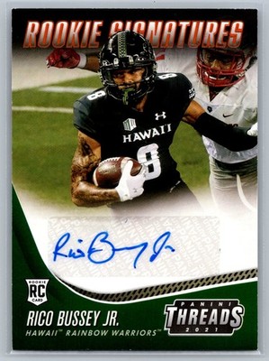 Rico Bussey Jr 2021 Chronicles Threads Draft Picks Rookie Signatures #TS-RBJ