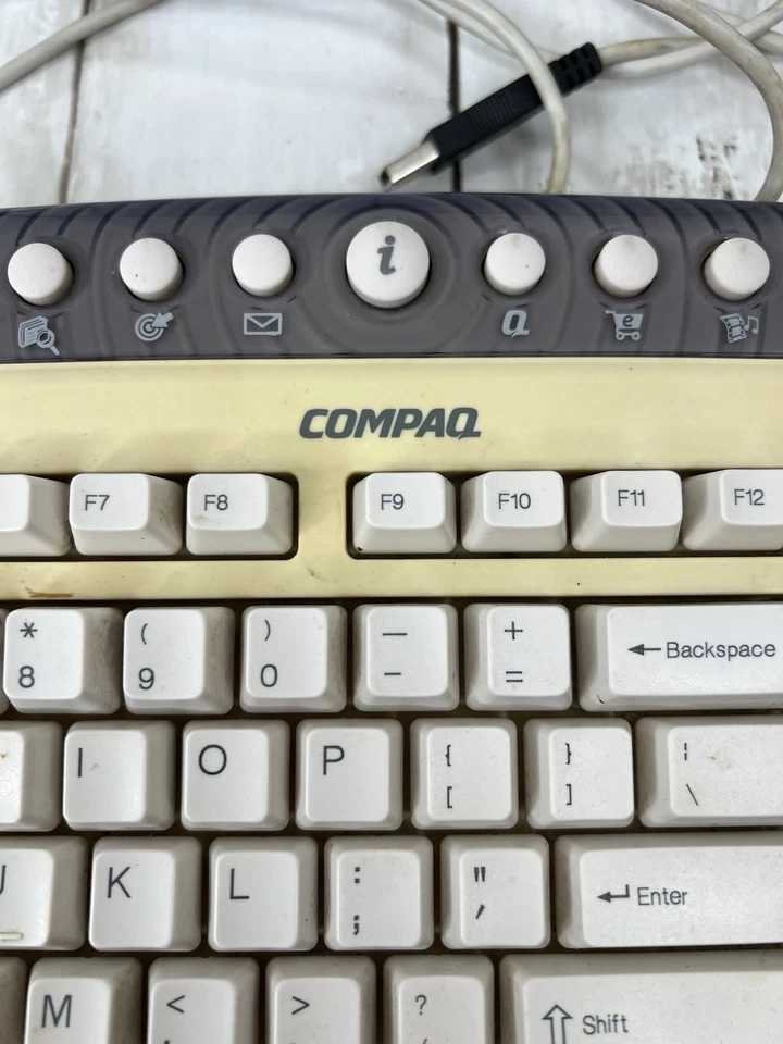 Compaq Genuine USB Keyboard KU-9978 USB + PS2 Mouse Original Untested - Image 2 of 4