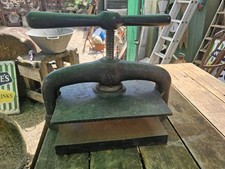 Antique Victorian Cast Iron Book Press Book Binding Lino Print  Quality