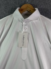 Collars  Co Polo Shirt Mens Large White Golf Dress Collar NWT