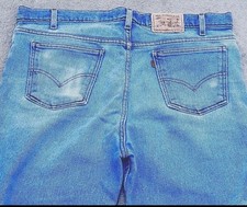 Vtg Levi Strauss Jeans Orange Tab Mens 38 X 30 Blue Flex Denim Straight Leg