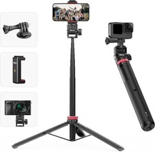 ULANZI MT71 57.48 inch Extendable Selfie Stick, Phone Tripod for Go Pro w Sma...