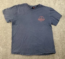 Vintage 90s Quicksilver Surf T Shirt Size Large Blue
