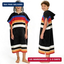 Catalonia Kids Hooded Poncho Towel for Surf Swim, Absorbent Beach Wearable Towel