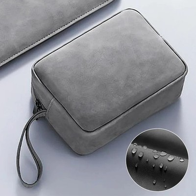 Waterproof Pu Leather Phone Bag For Phone Earphones Power Bank Cable