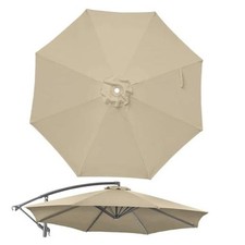 10ft Patio Umbrella Replacement Canopy for 8 ribs, only fits 10ft 8ribs Khaki