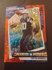 2021 Panini Rookies & Stars Airborne Red Circles Prizm Justin Herbert #AB-8