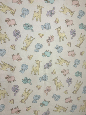 Carters Pastel Baby Blanket Duck Lamb Sheep Giraffe Bunny Rabbit Teddy Bear
