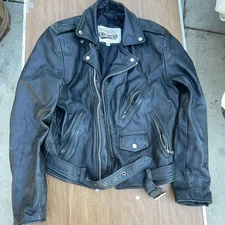 Vintage OPEN ROAD Motorcycle Riders Leather Jacket Size 38