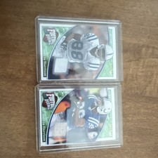 Upper Deck Marvin Harrison Game Used Jersey 1999 Football Heroes 2-Card Lot