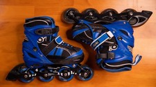 INTEY Kids Adjustable Inline Skates Roller Blades Youth Boys Girls Outdoor