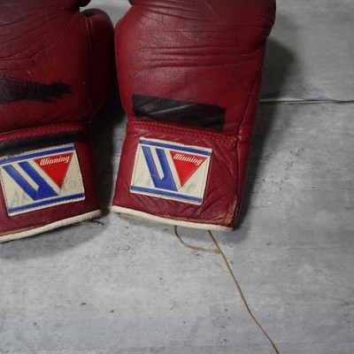 Winning 6oz Red Boxing Gloves Vintage Model Type JUNK | eBay