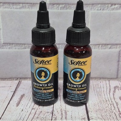 Softee Signature Growth Oil~Thickening Revitalizing Formula~Lot Of 2 Bottle~1oz 