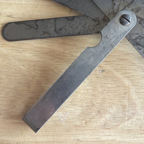 Indestro Super 10 Blade Folding Feeler Gauge Set No. 210 Vtg Made in USA - Bild 10 von 15