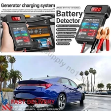 Car Battery Tester Digital Analyzer Car Auto Battery Load Cranking  Tester 12V