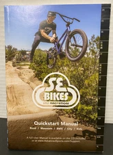 SE Bikes BMX 2017 Quickstart Manual, Road / Mountain / BMX / City / Kids