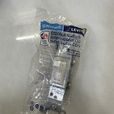 Leviton 1-Pole CO/ALR Grounding Quiet Switch 120 VAC 15A White 637-02651-2W