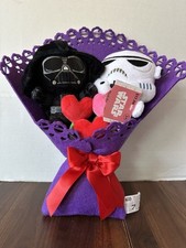 STAR WARS Darth Vader  Stormtrooper 13" Valentine's Plush Bouquet