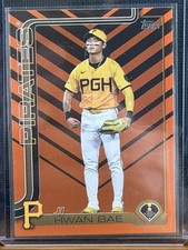 2025 Topps Update Series - Ji Hwan Bae #US64 Holiday Orange & Black Foil