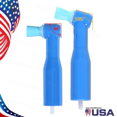 Dental Disposable Prophy Angles 100pcs Blue Cup LatexFree 105° 90°