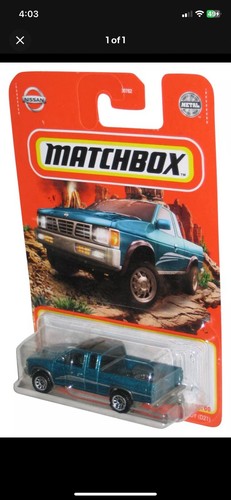 Matchbox ’95 Nissan Hardbody D21 Blue Metal Truck Diecast 2025 Mattel New - Afbeelding 12 van 12